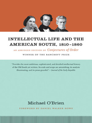 cover image of Intellectual Life and the American South, 1810-1860